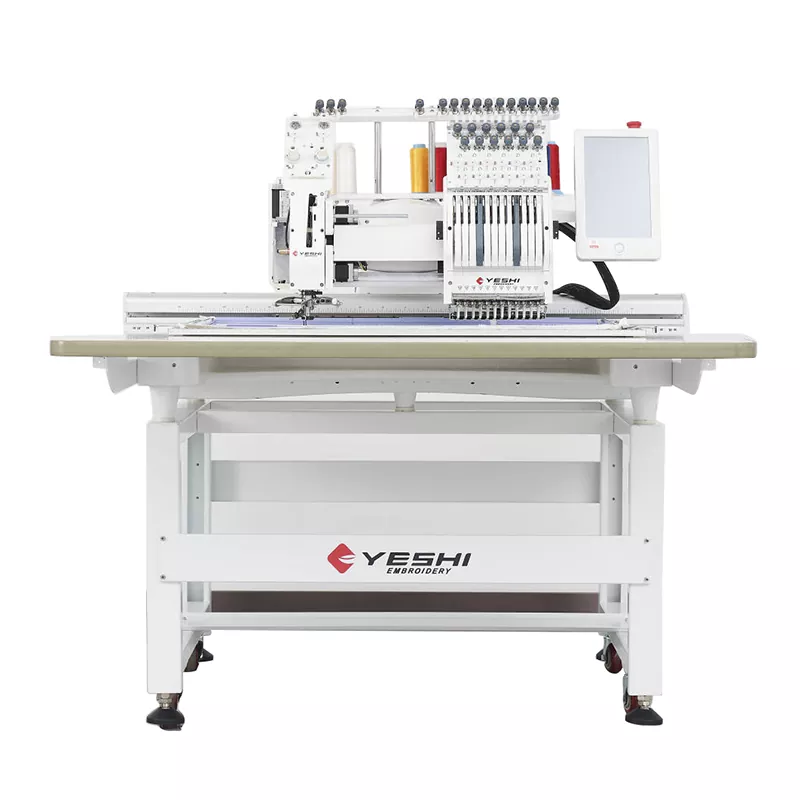 Waarom maakt een borduurmachine met één kop een vreemd geluid wanneer de naald valt en hoe deze op te lossen?