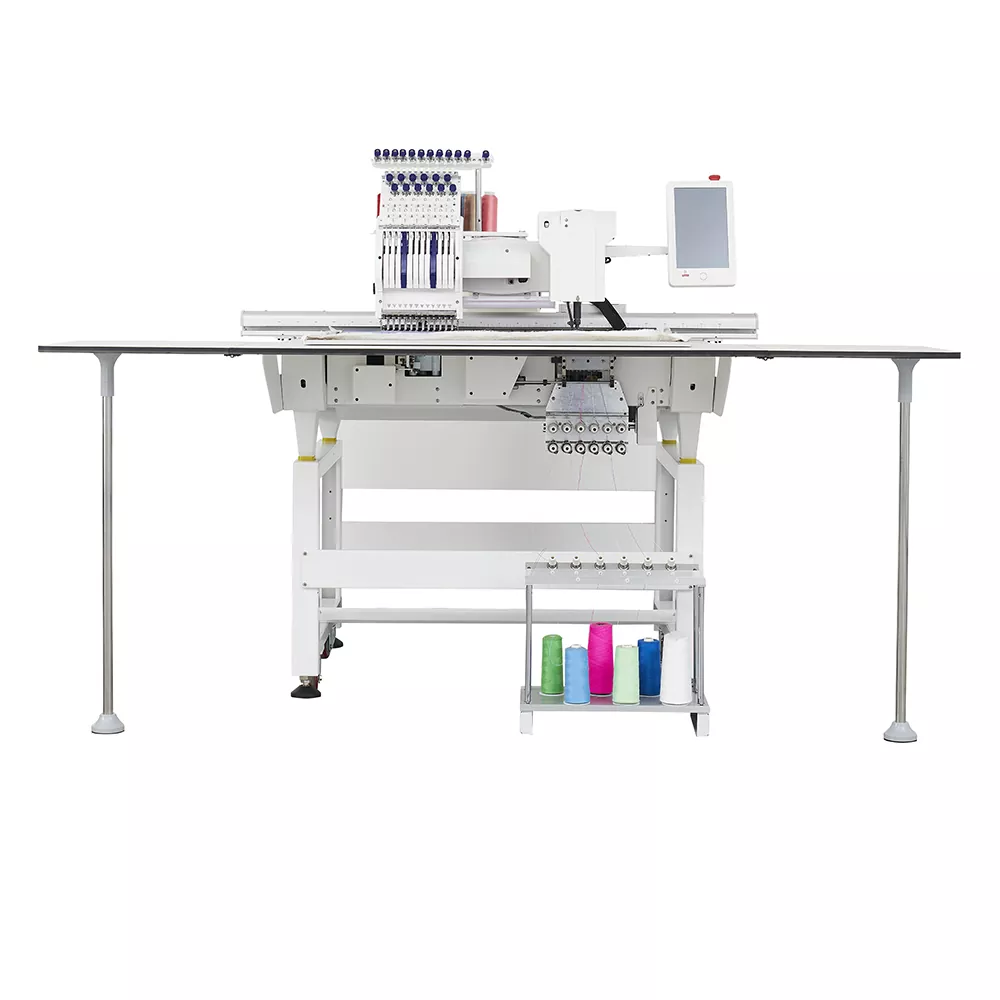 Borduurmachine met één kop en platte functie